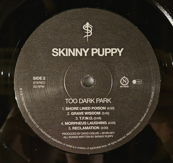 Skinny Puppy : Too Dark Park (LP,Album,Reissue,Stereo)