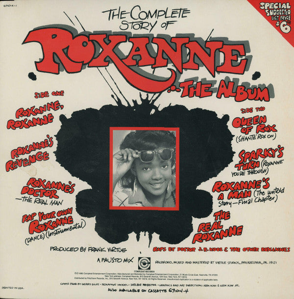 Doctor J.R. Kool & Other Roxannes, The : The Complete Story Of Roxanne...The Album (LP,Album)