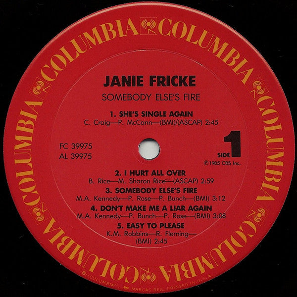 Janie Fricke : Somebody Else's Fire (LP,Album)