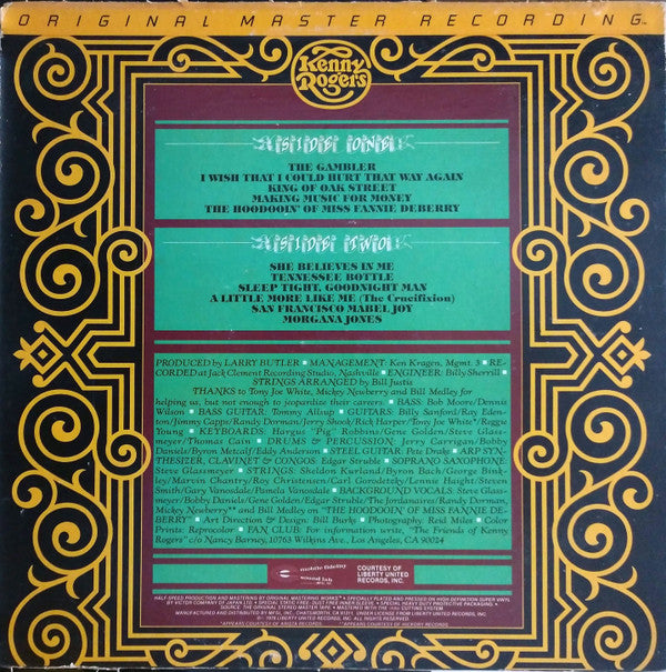 Kenny Rogers : The Gambler (LP,Album,Limited Edition,Reissue,Remastered)