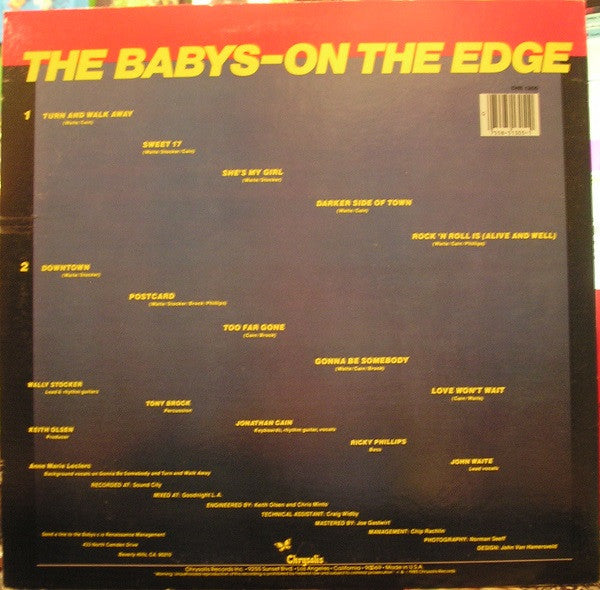 Babys, The : On The Edge (LP,Album)