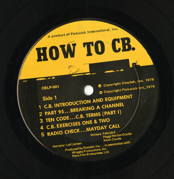 Leif Jensen (6) : How To CB. (LP,Album)