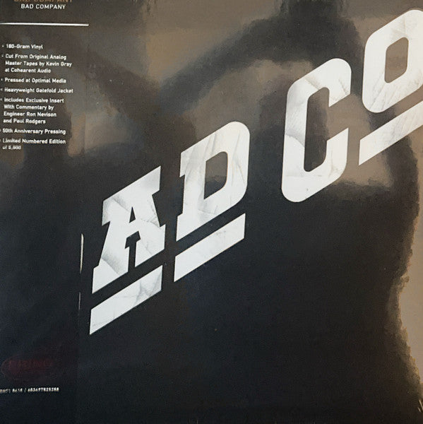 Bad Company (3) : Bad Company (LP,Album,Limited Edition,Numbered,Reissue,Stereo)