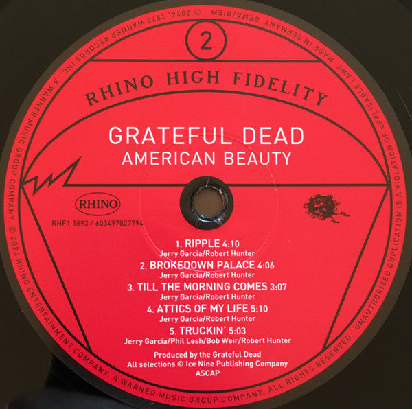 Grateful Dead, The : American Beauty (LP,Album,Limited Edition,Reissue,Stereo)