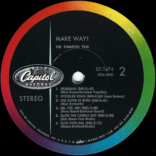 Kingston Trio : Make Way! (LP,Album,Stereo)