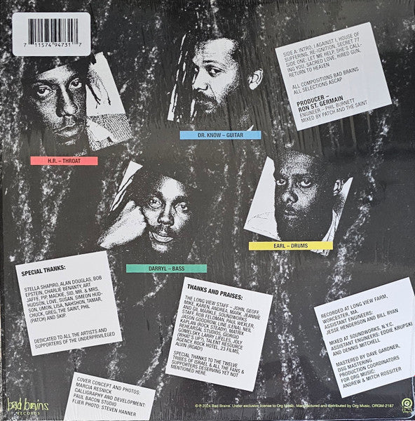 Bad Brains : I Against I (LP,Album,Limited Edition,Reissue,Remastered)