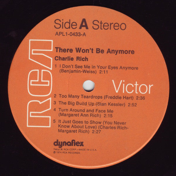 Charlie Rich : There Won't Be Anymore (LP,Compilation)