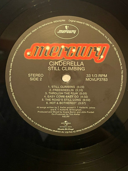 Cinderella (3) : Still Climbing (LP,Album,Reissue,Stereo)