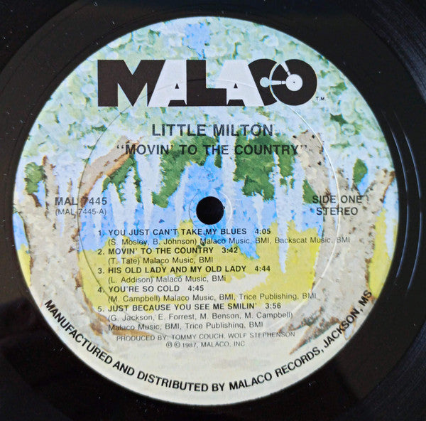 Little Milton : Movin' To The Country (LP,Album)