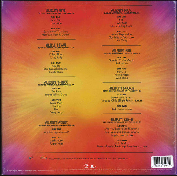 Jimi Hendrix Experience, The : Winterland (Limited Edition,Numbered,Stereo)