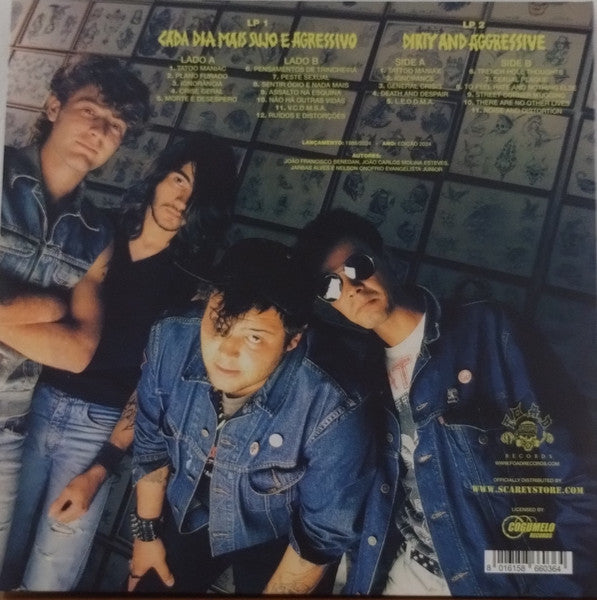 Ratos De Porão :  Cada Dia Mais Sujo E Agressivo / Dirty And Aggressive  (LP,Album,Reissue)