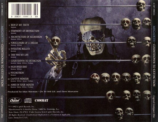 Megadeth : Countdown To Extinction (Album,Club Edition)