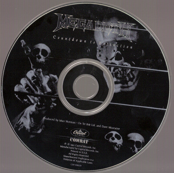 Megadeth : Countdown To Extinction (Album,Club Edition)