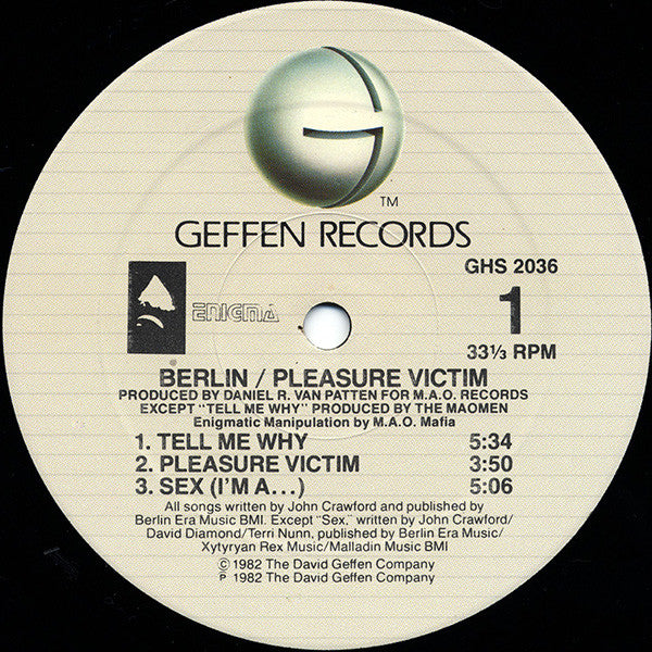 Berlin : Pleasure Victim (LP,Album,Reissue)