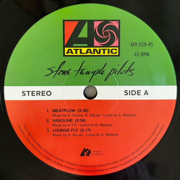 Stone Temple Pilots : Purple (12",45 RPM,Album,Limited Edition,Numbered,Reissue,Remastered)