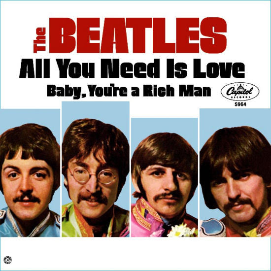 Beatles, The : All You Need Is Love / Baby You`re A Rich Man (7",45 RPM,Single)