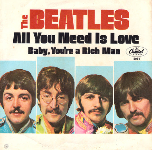 Beatles, The : All You Need Is Love / Baby You`re A Rich Man (7",45 RPM,Single)
