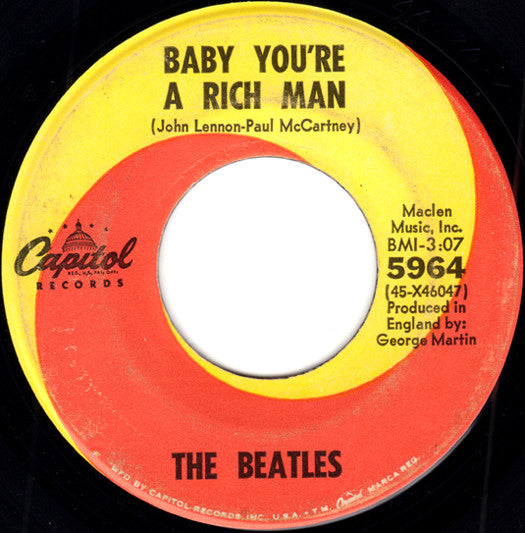 Beatles, The : All You Need Is Love / Baby You`re A Rich Man (7",45 RPM,Single)