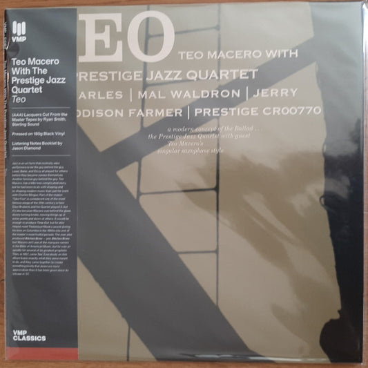 Teo Macero With Prestige Jazz Quartet, The : Teo (LP,Album,Club Edition,Reissue,Remastered,Mono)