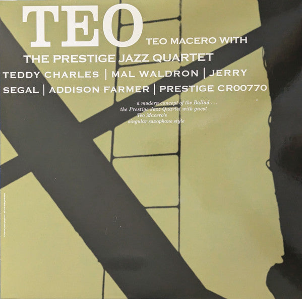 Teo Macero With Prestige Jazz Quartet, The : Teo (LP,Album,Club Edition,Reissue,Remastered,Mono)