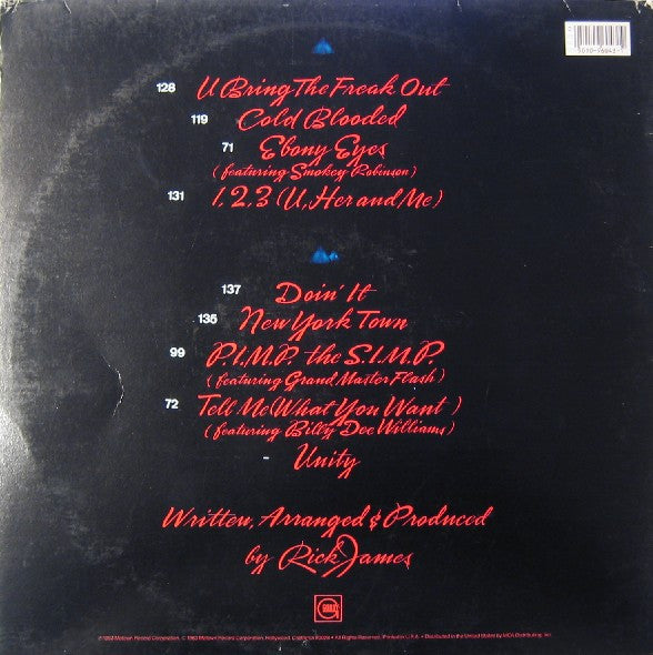 Rick James : Cold Blooded (LP,Album)