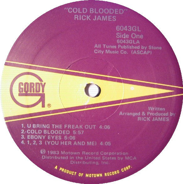 Rick James : Cold Blooded (LP,Album)