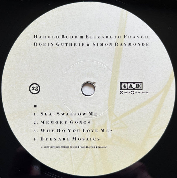 Harold Budd ▪ Elizabeth Fraser ▪ Robin Guthrie ▪ Simon Raymonde : The Moon And The Melodies (LP,Album,Reissue,Remastered)