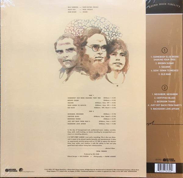 ZZ Top : ZZ Top’s First Album (LP,Album,Limited Edition,Reissue,Stereo)