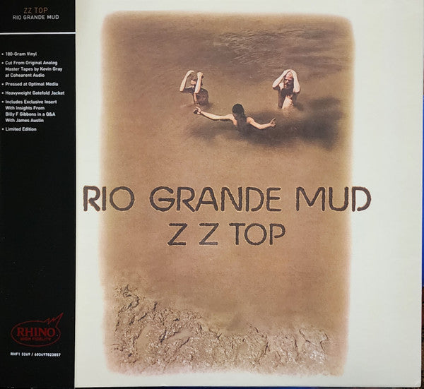 ZZ Top : Rio Grande Mud (LP,Album,Limited Edition,Reissue,Stereo)