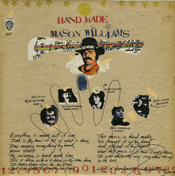 Mason Williams : Hand Made (LP,Album,Stereo)