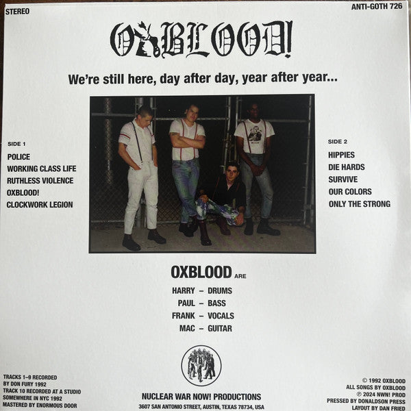 Oxblood : Oi! NYC Skins (LP,Compilation)