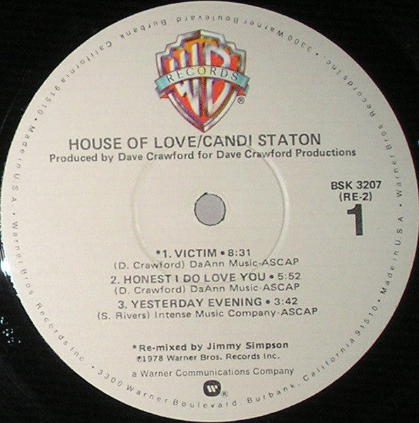Candi Staton : House Of Love (LP,Album)