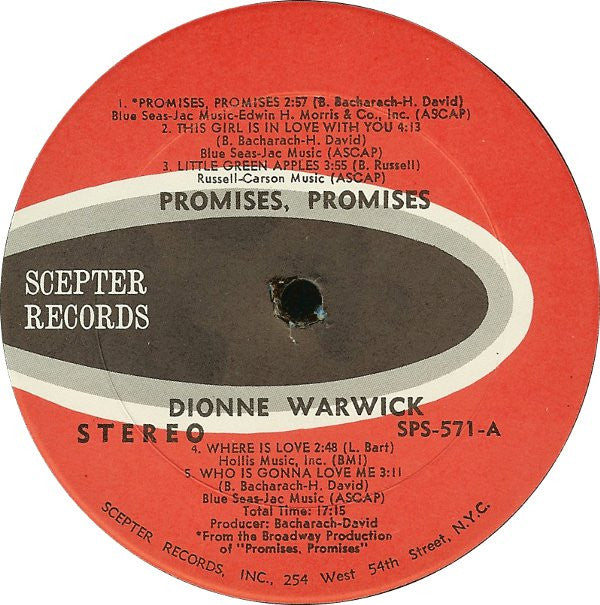 Dionne Warwick : Promises, Promises (LP,Album)