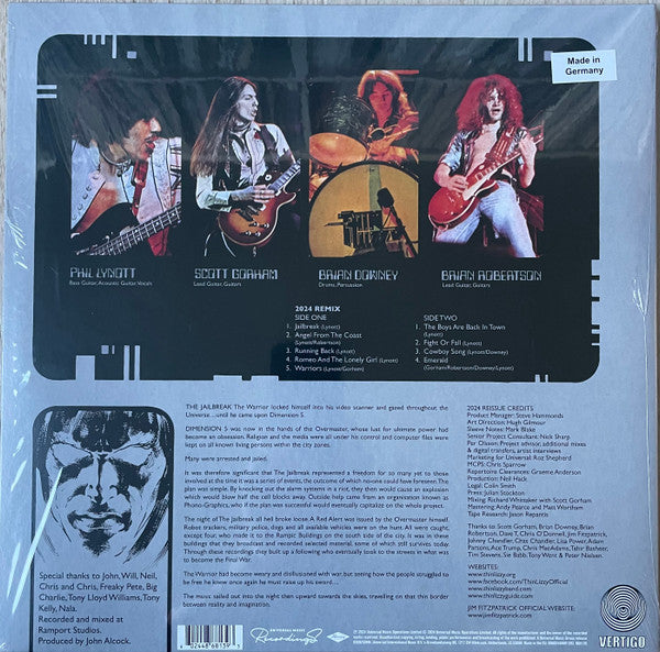 Thin Lizzy : Jailbreak (LP,Album,Limited Edition,Reissue,Remastered,Stereo)