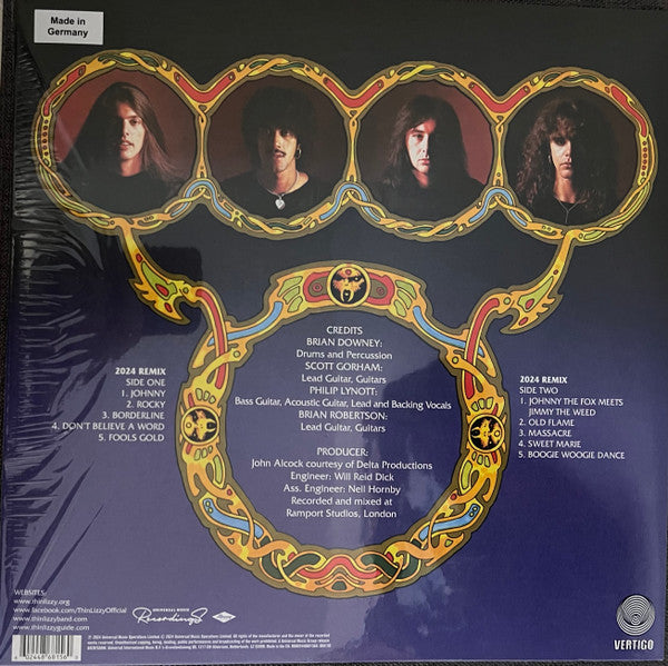 Thin Lizzy : Johnny The Fox 2024 Remix (LP,Album,Reissue)