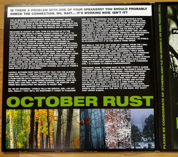 Type O Negative : October Rust (LP,Album,Reissue)