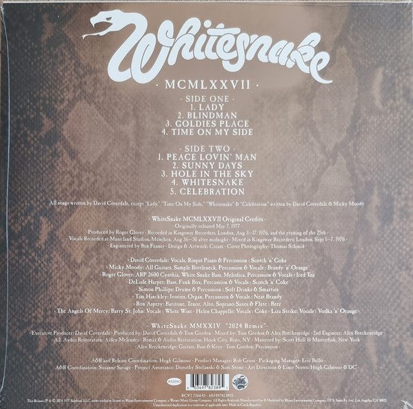 Whitesnake : MCMLXXVII (LP,Reissue,Remastered)