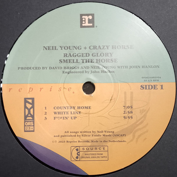 Neil Young + Crazy Horse : Ragged Glory (LP,Album,Reissue,Stereo)