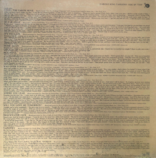 Carole King : Tapestry (LP,Album)