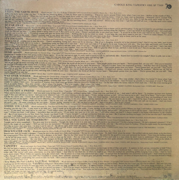 Carole King : Tapestry (LP,Album)