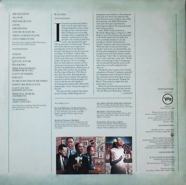 Lester Young : Pres And Teddy And Oscar (LP,Compilation)