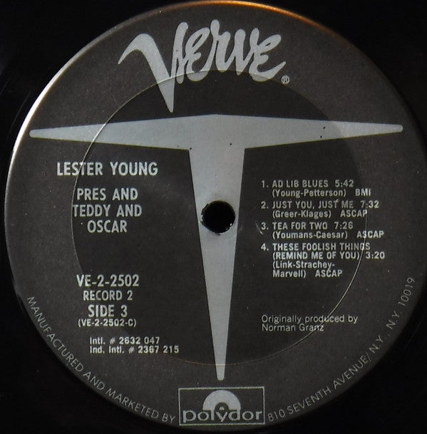 Lester Young : Pres And Teddy And Oscar (LP,Compilation)