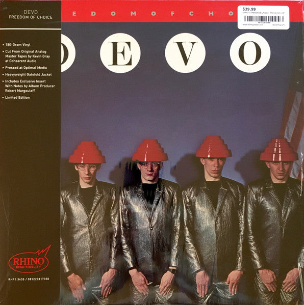 Devo : Freedom Of Choice (LP,Album,Limited Edition,Reissue,Stereo)