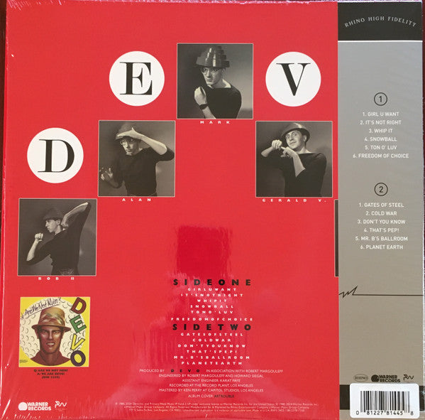 Devo : Freedom Of Choice (LP,Album,Limited Edition,Reissue,Stereo)