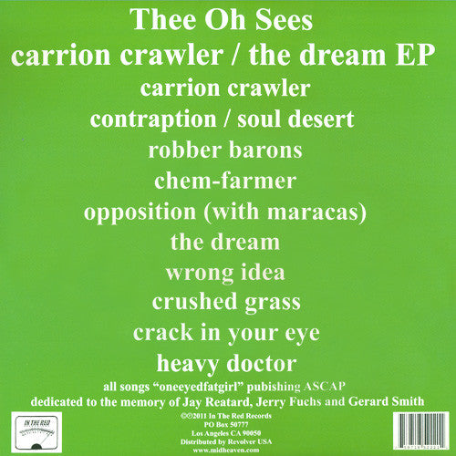 Thee Oh Sees : Carrion Crawler / The Dream EP (LP,Album)