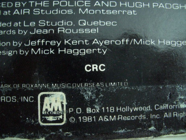 Police, The : Ghost In The Machine (LP,Album,Club Edition,Stereo)
