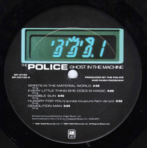 Police, The : Ghost In The Machine (LP,Album,Club Edition,Stereo)