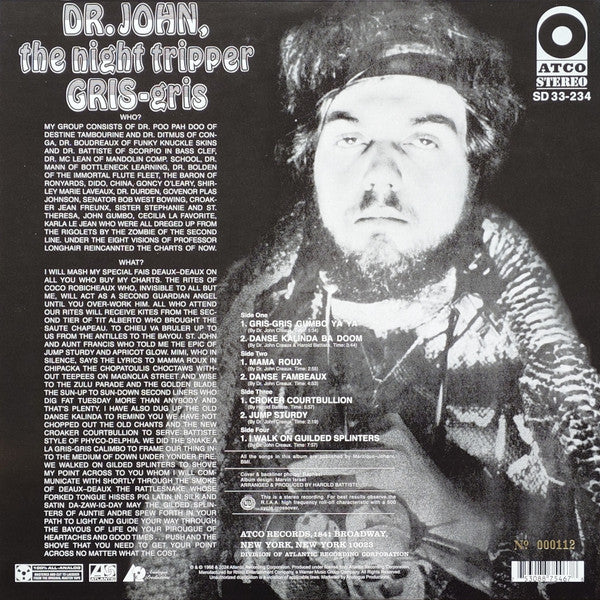 Dr. John, Night Tripper, The : Gris-Gris (12",45 RPM,Album,Limited Edition,Numbered,Stereo)