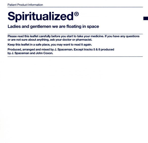 Spiritualized : Ladies And Gentlemen We Are Floating In Space (Album)