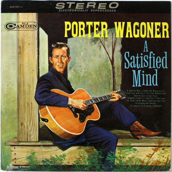Porter Wagoner : A Satisfied Mind (LP,Album,Compilation,Stereo)